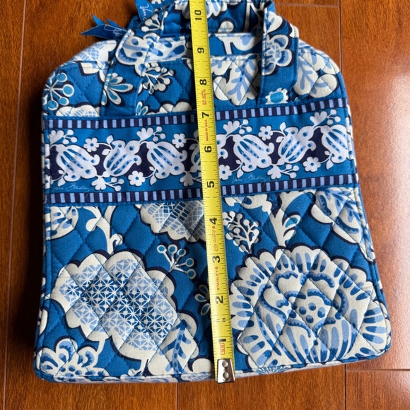 Vera Bradley Blue Lagoon Quilted Tech Organizer Travel Electronic Accessory Bag. - Picture 8 of 9